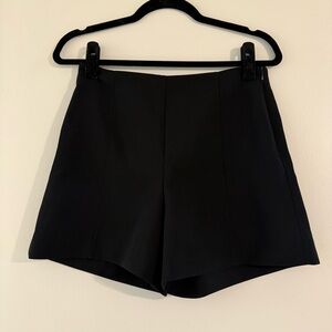 NWOT Mango black tailored trouser dress shorts